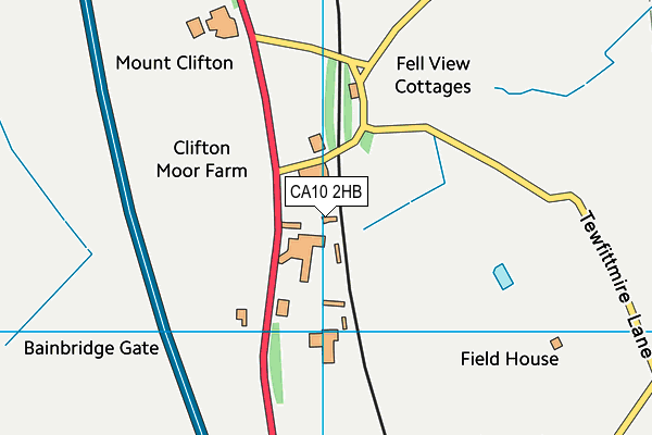 CA10 2HB map - OS VectorMap District (Ordnance Survey)