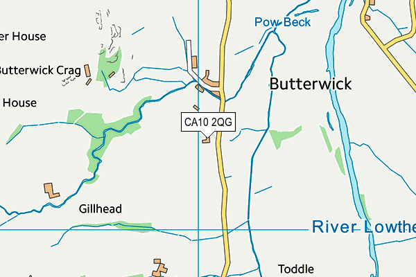 CA10 2QG map - OS VectorMap District (Ordnance Survey) CA10 2QG map - OS VectorMap District (Ordnance Survey)