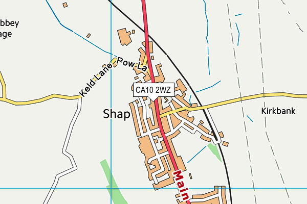 CA10 2WZ map - OS VectorMap District (Ordnance Survey) CA10 2WZ map - OS VectorMap District (Ordnance Survey)