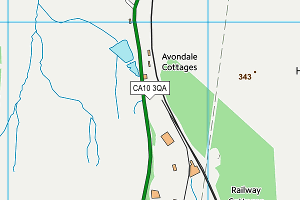 CA10 3QA map - OS VectorMap District (Ordnance Survey)