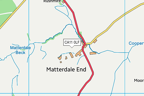 CA11 0LF map - OS VectorMap District (Ordnance Survey) CA11 0LF map - OS VectorMap District (Ordnance Survey)