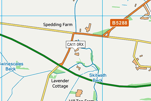 CA11 0RX map - OS VectorMap District (Ordnance Survey) CA11 0RX map - OS VectorMap District (Ordnance Survey)