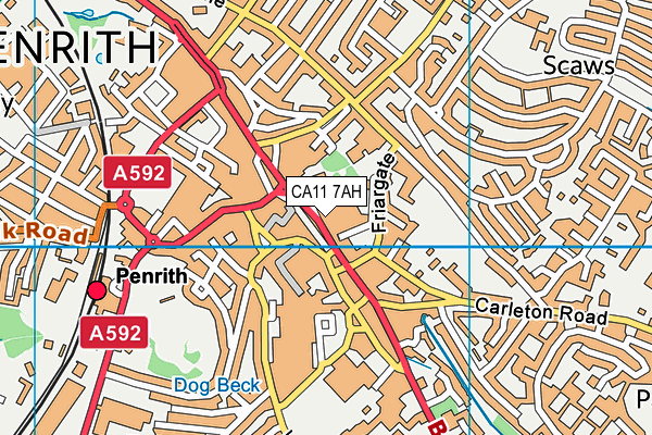 CA11 7AH map - OS VectorMap District (Ordnance Survey) CA11 7AH map - OS VectorMap District (Ordnance Survey)