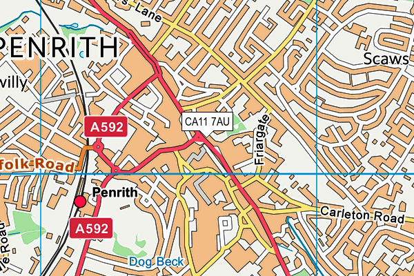 CA11 7AU map - OS VectorMap District (Ordnance Survey) CA11 7AU map - OS VectorMap District (Ordnance Survey)