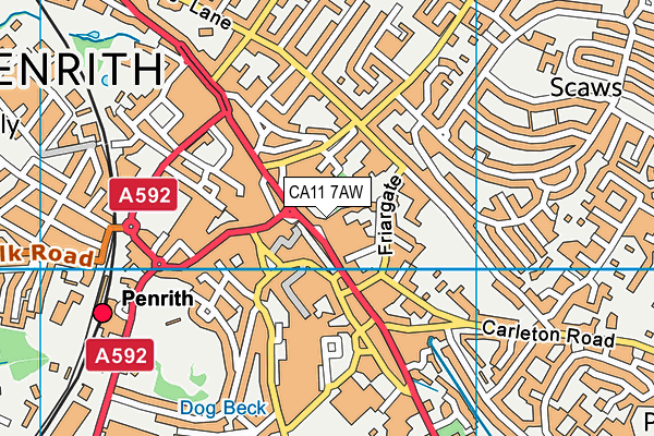 CA11 7AW map - OS VectorMap District (Ordnance Survey) CA11 7AW map - OS VectorMap District (Ordnance Survey)