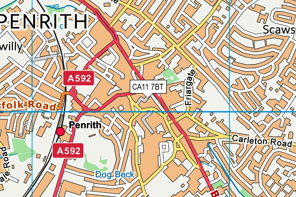 CA11 7BT map - OS VectorMap District (Ordnance Survey) CA11 7BT map - OS VectorMap District (Ordnance Survey)