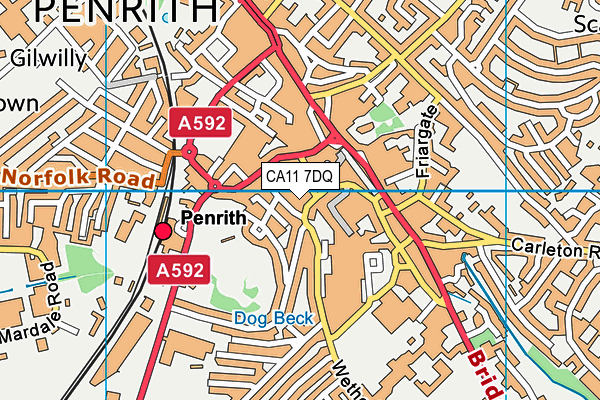 CA11 7DQ map - OS VectorMap District (Ordnance Survey) CA11 7DQ map - OS VectorMap District (Ordnance Survey)