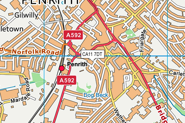 CA11 7DT map - OS VectorMap District (Ordnance Survey) CA11 7DT map - OS VectorMap District (Ordnance Survey)