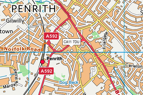 CA11 7DU map - OS VectorMap District (Ordnance Survey) CA11 7DU map - OS VectorMap District (Ordnance Survey)