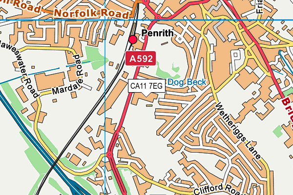CA11 7EG map - OS VectorMap District (Ordnance Survey) CA11 7EG map - OS VectorMap District (Ordnance Survey)