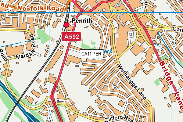 CA11 7ER map - OS VectorMap District (Ordnance Survey) CA11 7ER map - OS VectorMap District (Ordnance Survey)