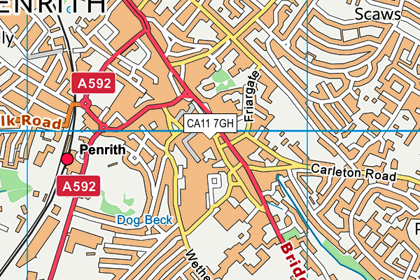 CA11 7GH map - OS VectorMap District (Ordnance Survey) CA11 7GH map - OS VectorMap District (Ordnance Survey)