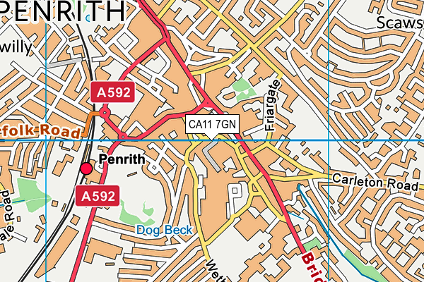 CA11 7GN map - OS VectorMap District (Ordnance Survey) CA11 7GN map - OS VectorMap District (Ordnance Survey)
