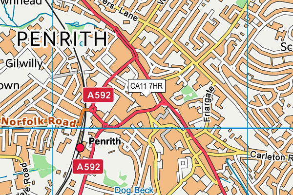 CA11 7HR map - OS VectorMap District (Ordnance Survey) CA11 7HR map - OS VectorMap District (Ordnance Survey)