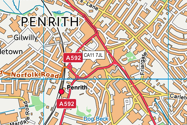 CA11 7JL map - OS VectorMap District (Ordnance Survey) CA11 7JL map - OS VectorMap District (Ordnance Survey)
