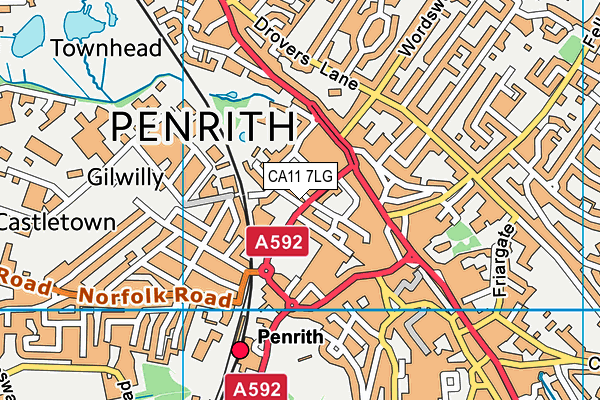 CA11 7LG map - OS VectorMap District (Ordnance Survey) CA11 7LG map - OS VectorMap District (Ordnance Survey)