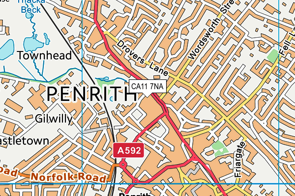 CA11 7NA map - OS VectorMap District (Ordnance Survey) CA11 7NA map - OS VectorMap District (Ordnance Survey)