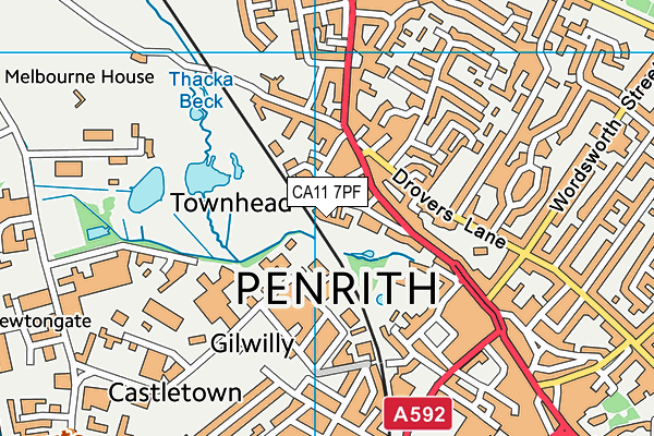 CA11 7PF map - OS VectorMap District (Ordnance Survey) CA11 7PF map - OS VectorMap District (Ordnance Survey)