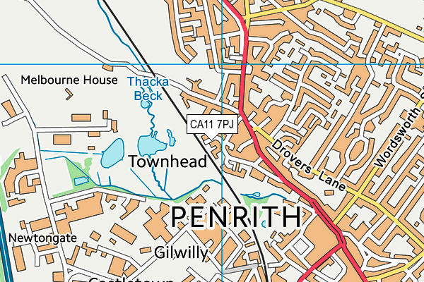 CA11 7PJ map - OS VectorMap District (Ordnance Survey) CA11 7PJ map - OS VectorMap District (Ordnance Survey)