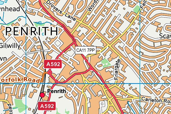 CA11 7PP map - OS VectorMap District (Ordnance Survey) CA11 7PP map - OS VectorMap District (Ordnance Survey)