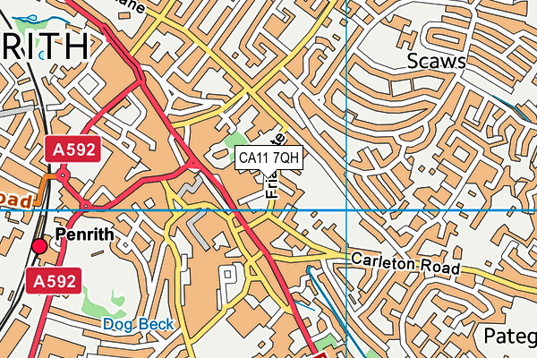 CA11 7QH map - OS VectorMap District (Ordnance Survey) CA11 7QH map - OS VectorMap District (Ordnance Survey)