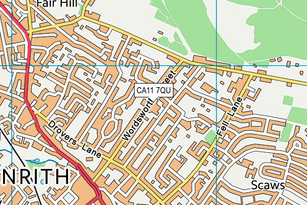 CA11 7QU map - OS VectorMap District (Ordnance Survey) CA11 7QU map - OS VectorMap District (Ordnance Survey)