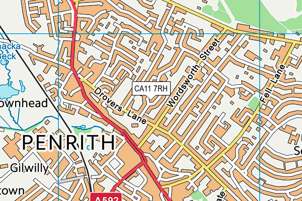 CA11 7RH map - OS VectorMap District (Ordnance Survey) CA11 7RH map - OS VectorMap District (Ordnance Survey)