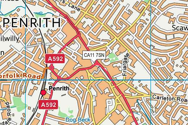 CA11 7SN map - OS VectorMap District (Ordnance Survey) CA11 7SN map - OS VectorMap District (Ordnance Survey)