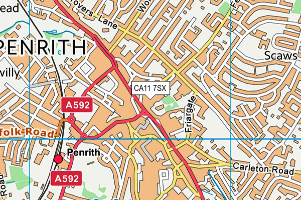 CA11 7SX map - OS VectorMap District (Ordnance Survey) CA11 7SX map - OS VectorMap District (Ordnance Survey)