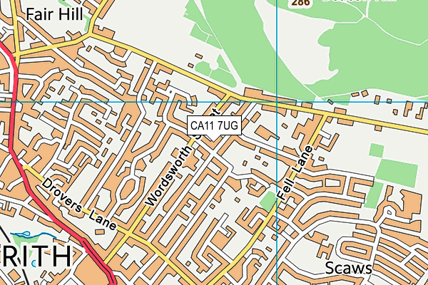 CA11 7UG map - OS VectorMap District (Ordnance Survey) CA11 7UG map - OS VectorMap District (Ordnance Survey)