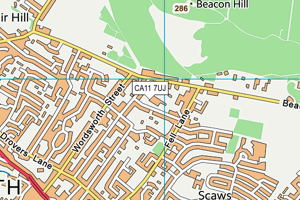 CA11 7UJ map - OS VectorMap District (Ordnance Survey) CA11 7UJ map - OS VectorMap District (Ordnance Survey)