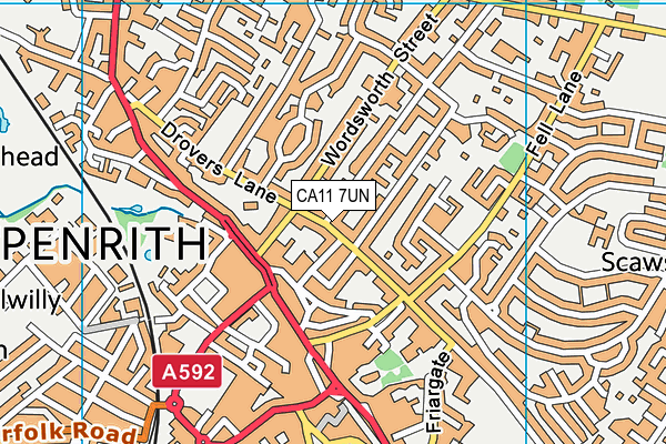 CA11 7UN map - OS VectorMap District (Ordnance Survey) CA11 7UN map - OS VectorMap District (Ordnance Survey)