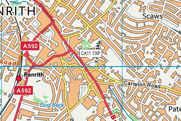 CA11 7XP map - OS VectorMap District (Ordnance Survey) CA11 7XP map - OS VectorMap District (Ordnance Survey)