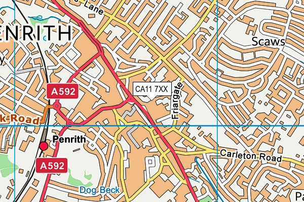 CA11 7XX map - OS VectorMap District (Ordnance Survey) CA11 7XX map - OS VectorMap District (Ordnance Survey)