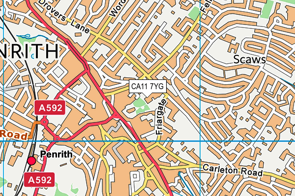 CA11 7YG map - OS VectorMap District (Ordnance Survey) CA11 7YG map - OS VectorMap District (Ordnance Survey)