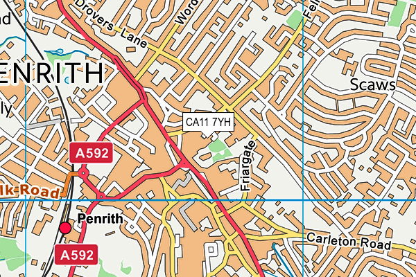 CA11 7YH map - OS VectorMap District (Ordnance Survey) CA11 7YH map - OS VectorMap District (Ordnance Survey)