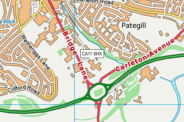 CA11 8HX map - OS VectorMap District (Ordnance Survey) CA11 8HX map - OS VectorMap District (Ordnance Survey)