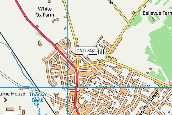 CA11 8QZ map - OS VectorMap District (Ordnance Survey) CA11 8QZ map - OS VectorMap District (Ordnance Survey)
