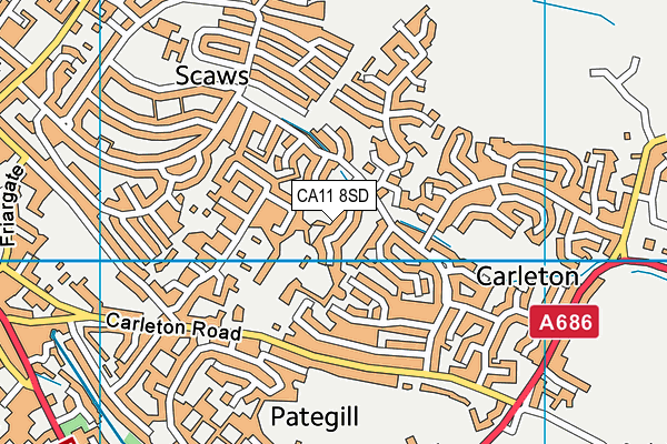 CA11 8SD map - OS VectorMap District (Ordnance Survey) CA11 8SD map - OS VectorMap District (Ordnance Survey)