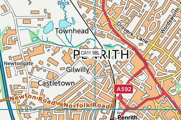 CA11 9BL map - OS VectorMap District (Ordnance Survey)