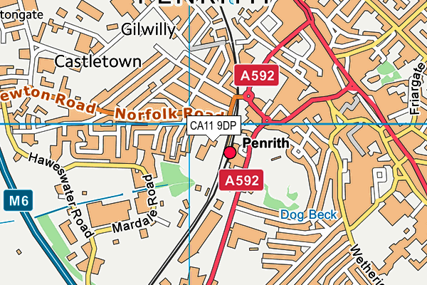CA11 9DP map - OS VectorMap District (Ordnance Survey)