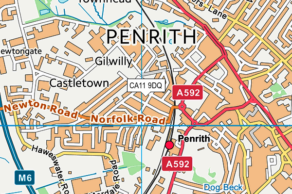 CA11 9DQ map - OS VectorMap District (Ordnance Survey) CA11 9DQ map - OS VectorMap District (Ordnance Survey)