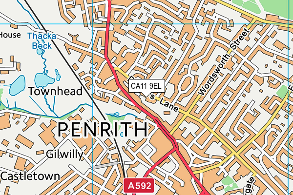 CA11 9EL map - OS VectorMap District (Ordnance Survey) CA11 9EL map - OS VectorMap District (Ordnance Survey)
