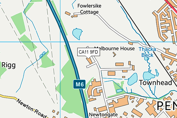 CA11 9FD map - OS VectorMap District (Ordnance Survey) CA11 9FD map - OS VectorMap District (Ordnance Survey)