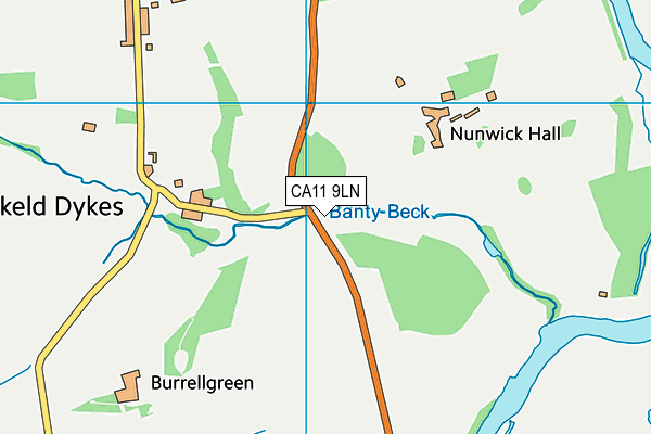 CA11 9LN map - OS VectorMap District (Ordnance Survey) CA11 9LN map - OS VectorMap District (Ordnance Survey)