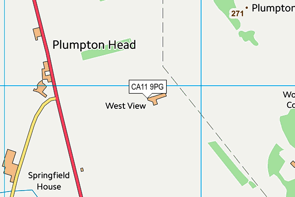 CA11 9PG map - OS VectorMap District (Ordnance Survey) CA11 9PG map - OS VectorMap District (Ordnance Survey)