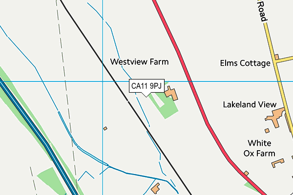 CA11 9PJ map - OS VectorMap District (Ordnance Survey) CA11 9PJ map - OS VectorMap District (Ordnance Survey)