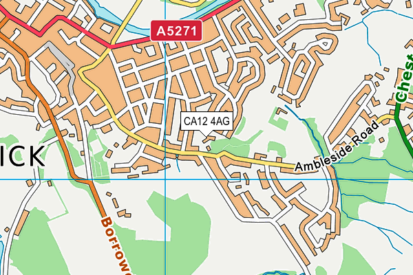 CA12 4AG map - OS VectorMap District (Ordnance Survey) CA12 4AG map - OS VectorMap District (Ordnance Survey)