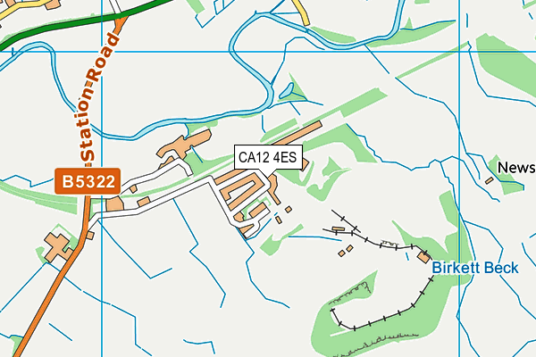 CA12 4ES map - OS VectorMap District (Ordnance Survey) CA12 4ES map - OS VectorMap District (Ordnance Survey)