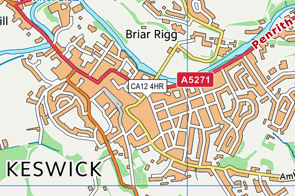 CA12 4HR map - OS VectorMap District (Ordnance Survey)